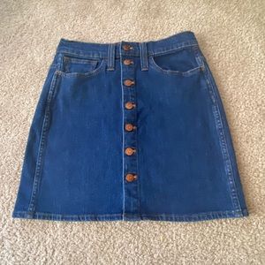 Madewell Denim Straight Mini Skirt Arroyo Wash size 25